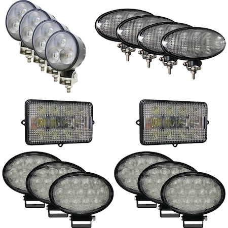 Tiger Lights Complete LED Light Kit For John Deere S550, S650, S660 Off-Road Light; JDKit-6